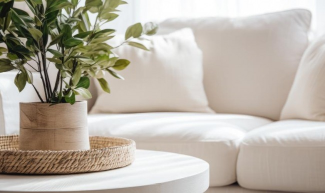 a potted plant on a table